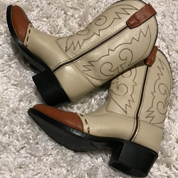 Genuine Leather Cowgirl Boots - Picture 3 of 8